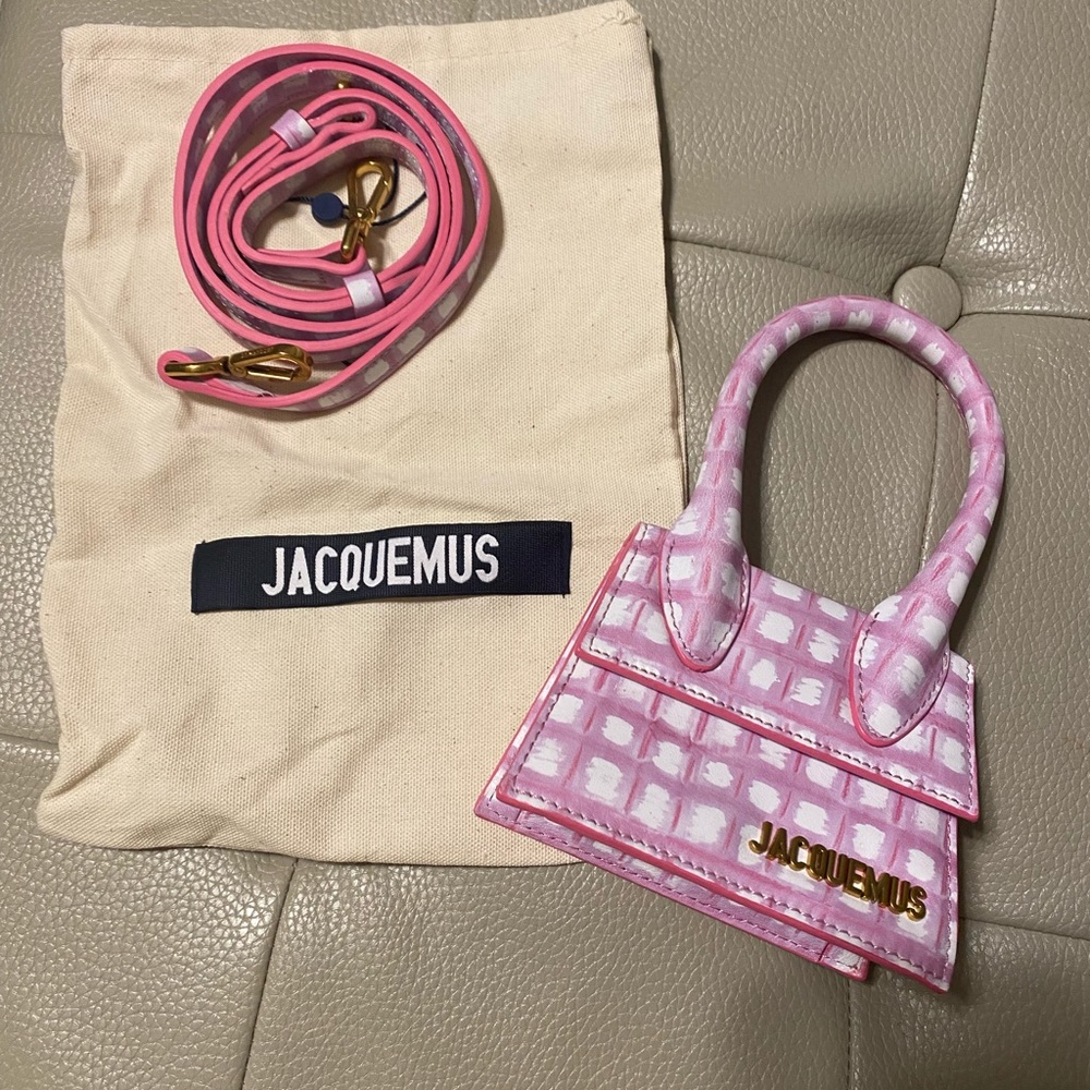 Le chiquito limited edition pink check bag